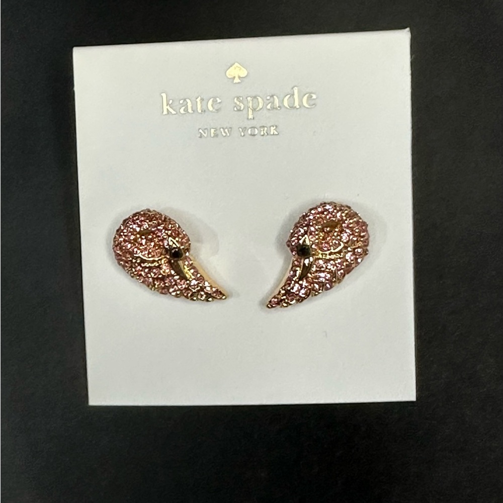 Kate Spade Swan Stud Earrings - Picture 5 of 5